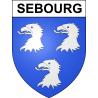 Sebourg 59 ville sticker blason écusson autocollant adhésif