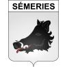Sémeries 59 ville sticker blason écusson autocollant adhésif