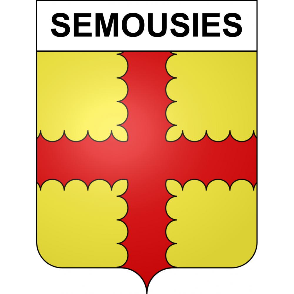 Semousies Sticker wappen, gelsenkirchen, augsburg, klebender aufkleber