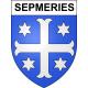 Sepmeries 59 ville sticker blason écusson autocollant adhésif