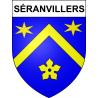 Séranvillers 59 ville sticker blason écusson autocollant adhésif