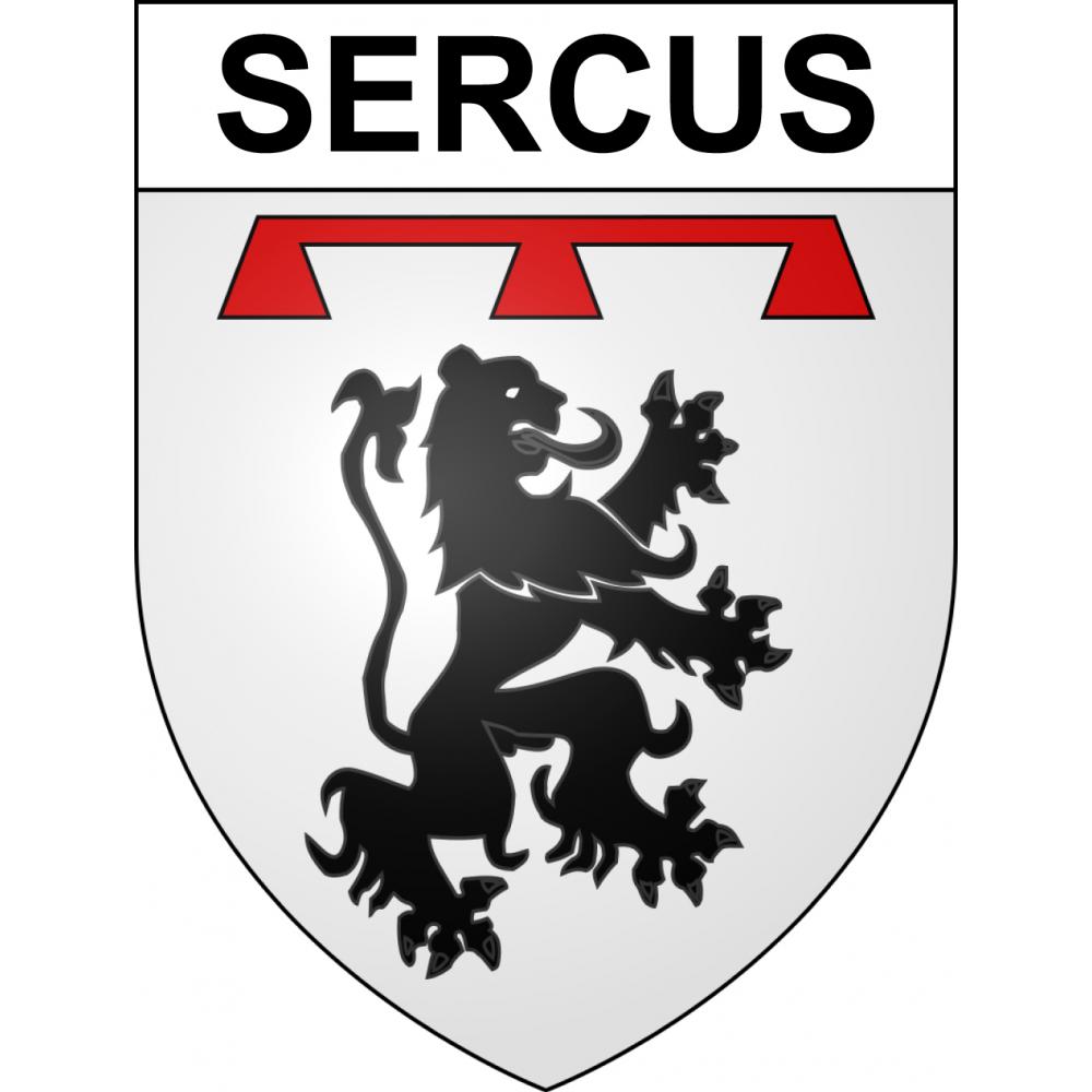 Stickers coat of arms Sercus adhesive sticker
