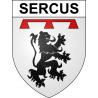 Sercus 59 ville sticker blason écusson autocollant adhésif