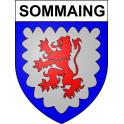 Pegatinas escudo de armas de Sommaing adhesivo de la etiqueta engomada