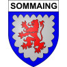 Pegatinas escudo de armas de Sommaing adhesivo de la etiqueta engomada