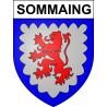 Sommaing 59 ville sticker blason écusson autocollant adhésif