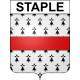 Staple Sticker wappen, gelsenkirchen, augsburg, klebender aufkleber