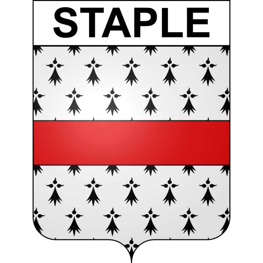 Staple Sticker wappen, gelsenkirchen, augsburg, klebender aufkleber