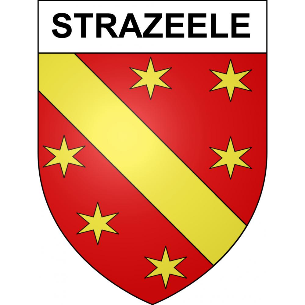 Strazeele Sticker wappen, gelsenkirchen, augsburg, klebender aufkleber