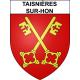 Pegatinas escudo de armas de Taisnières-sur-Hon adhesivo de la etiqueta engomada
