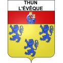 Thun-l'Évêque 59 ville sticker blason écusson autocollant adhésif