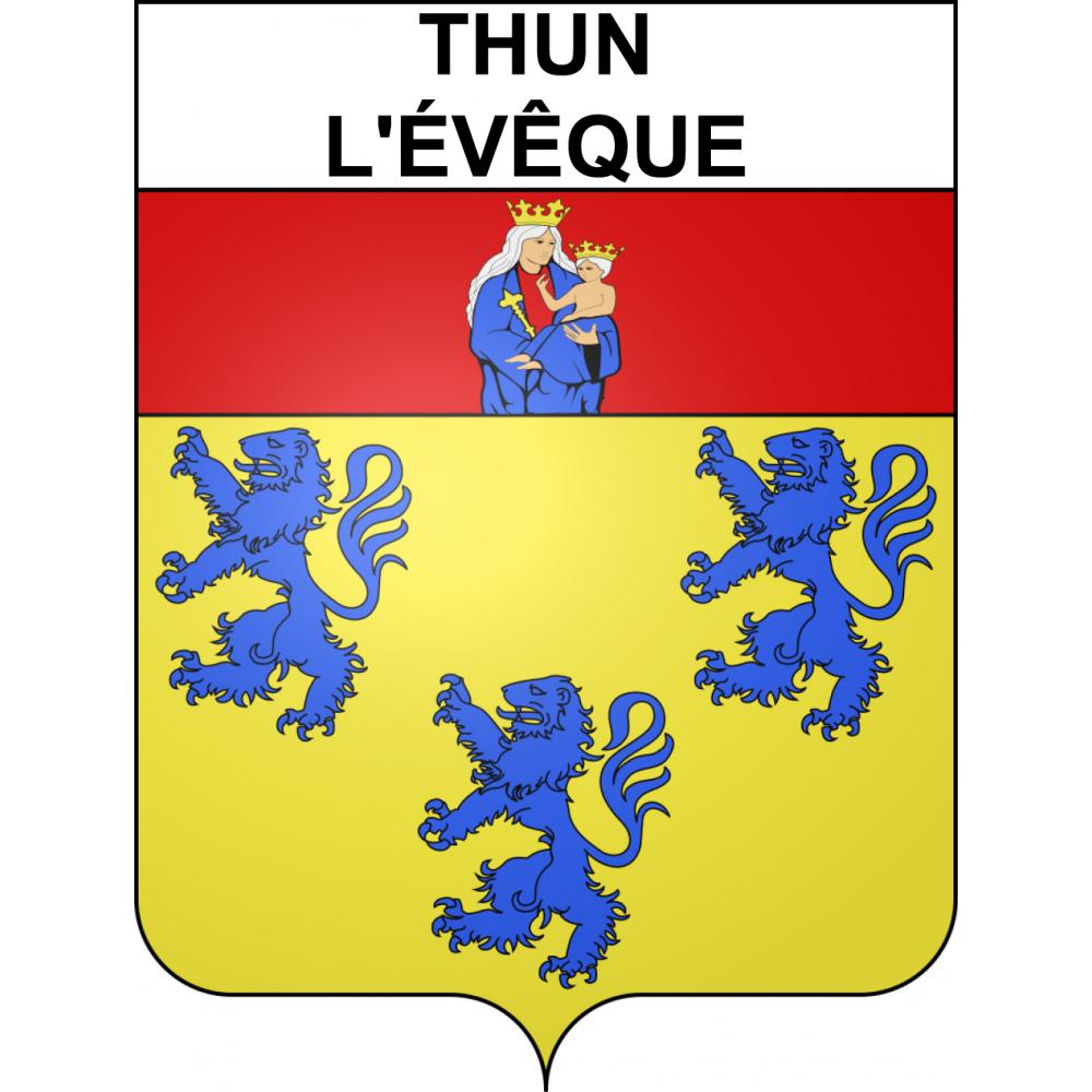 Thun-l'Évêque Sticker wappen, gelsenkirchen, augsburg, klebender aufkleber