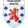 Pegatinas escudo de armas de Thun-Saint-Martin adhesivo de la etiqueta engomada