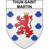 Thun-Saint-Martin 59 ville sticker blason écusson autocollant adhésif