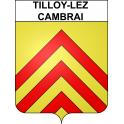 Tilloy-lez-Cambrai 59 ville sticker blason écusson autocollant adhésif