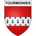Tourmignies 59 ville sticker blason écusson autocollant adhésif