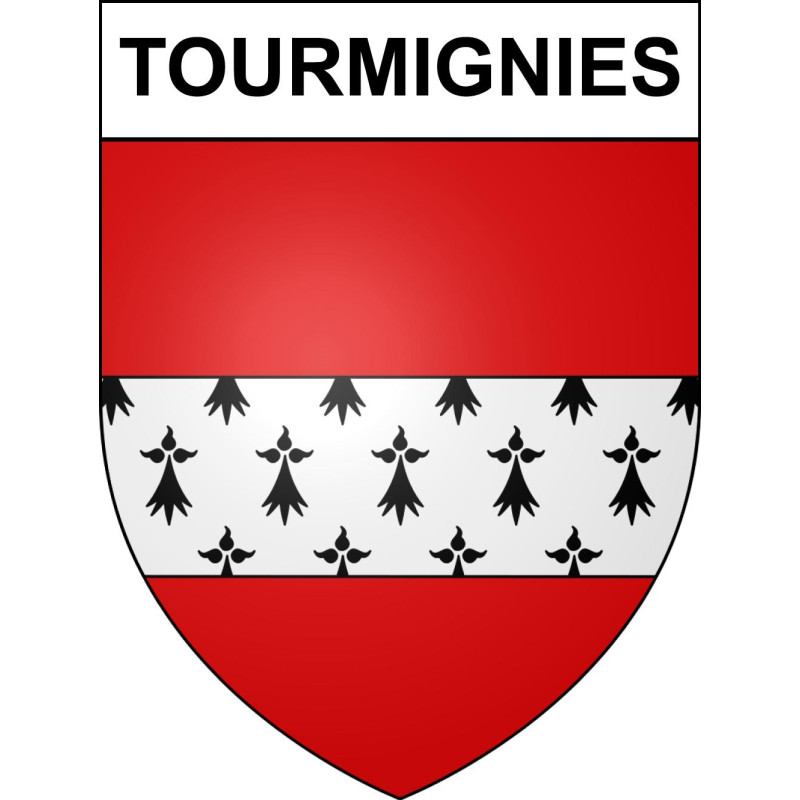 Adesivi stemma Tourmignies adesivo