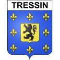 Tressin Sticker wappen, gelsenkirchen, augsburg, klebender aufkleber