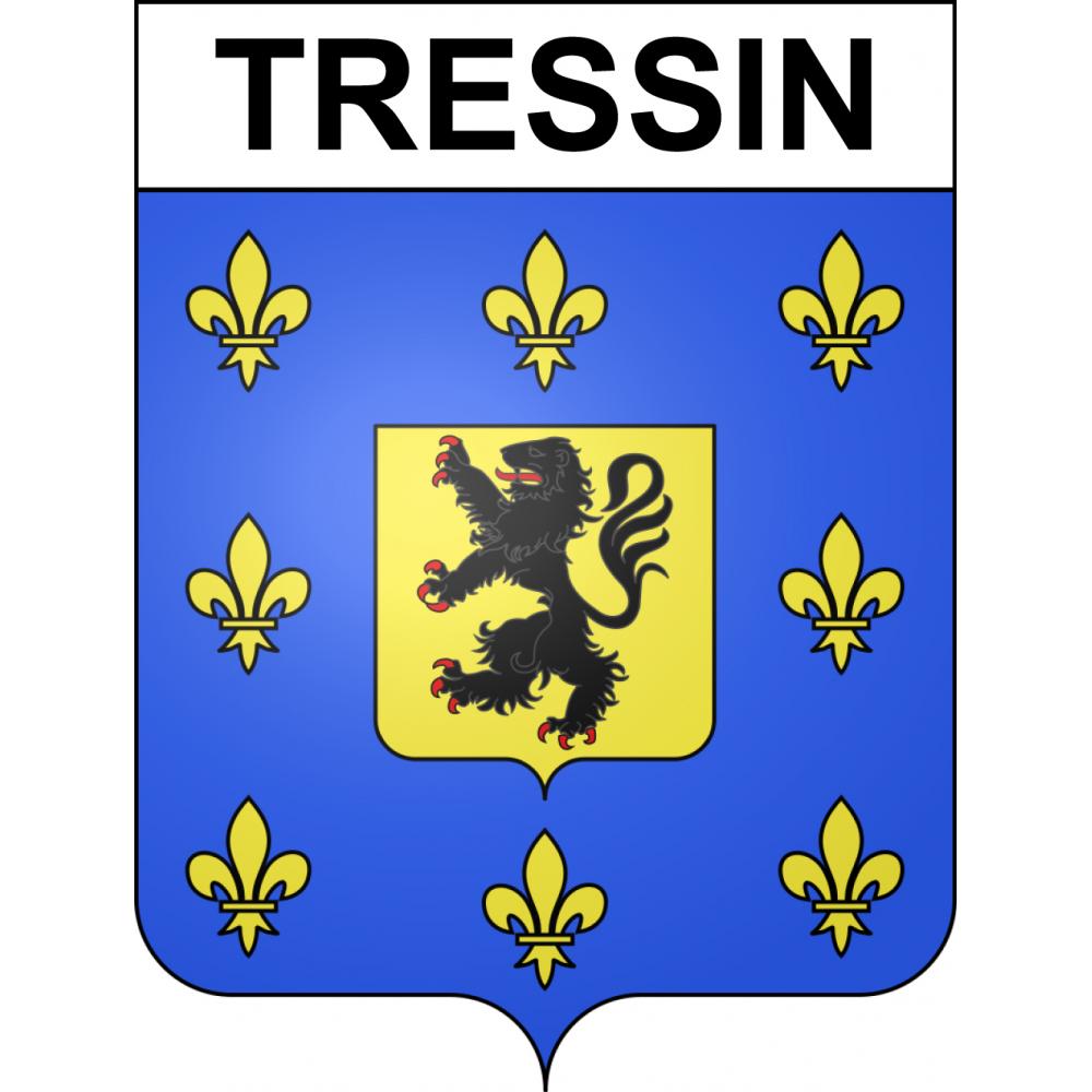 Tressin 59 ville sticker blason écusson autocollant adhésif
