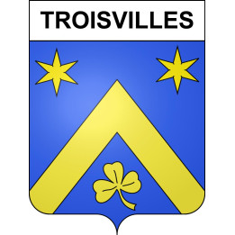Stickers coat of arms Troisvilles adhesive sticker
