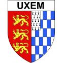 Uxem 59 ville sticker blason écusson autocollant adhésif