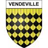 Pegatinas escudo de armas de Vendeville adhesivo de la etiqueta engomada