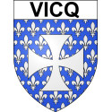 Stickers coat of arms Vicq adhesive sticker