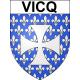 Vicq 59 ville sticker blason écusson autocollant adhésif