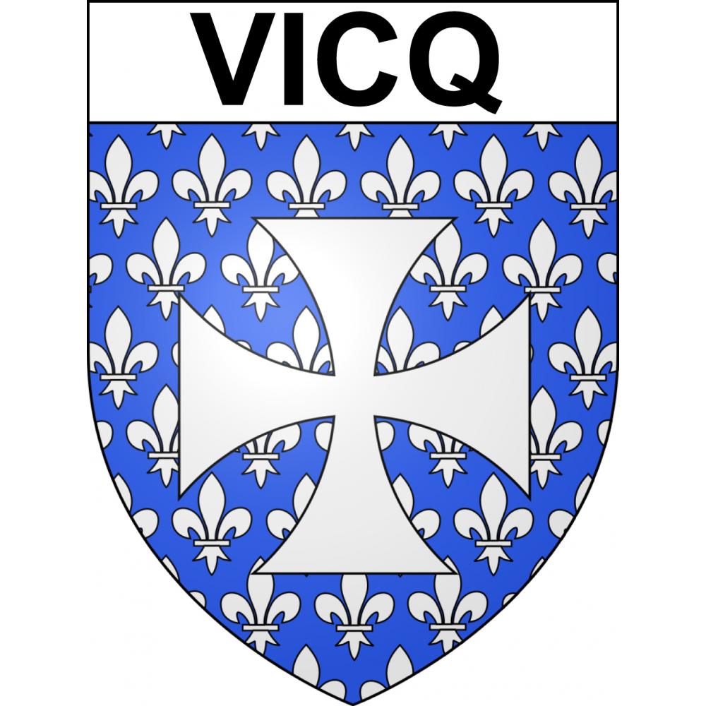 Stickers coat of arms Vicq adhesive sticker