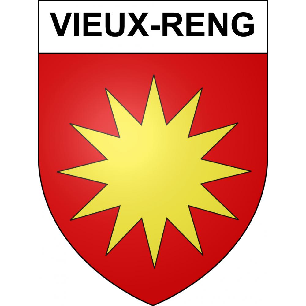 Pegatinas escudo de armas de Vieux-Reng adhesivo de la etiqueta engomada