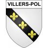 Villers-Pol 59 ville sticker blason écusson autocollant adhésif
