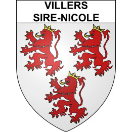Stickers coat of arms Villers-Sire-Nicole adhesive sticker
