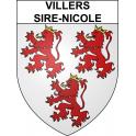 Adesivi stemma Villers-Sire-Nicole adesivo