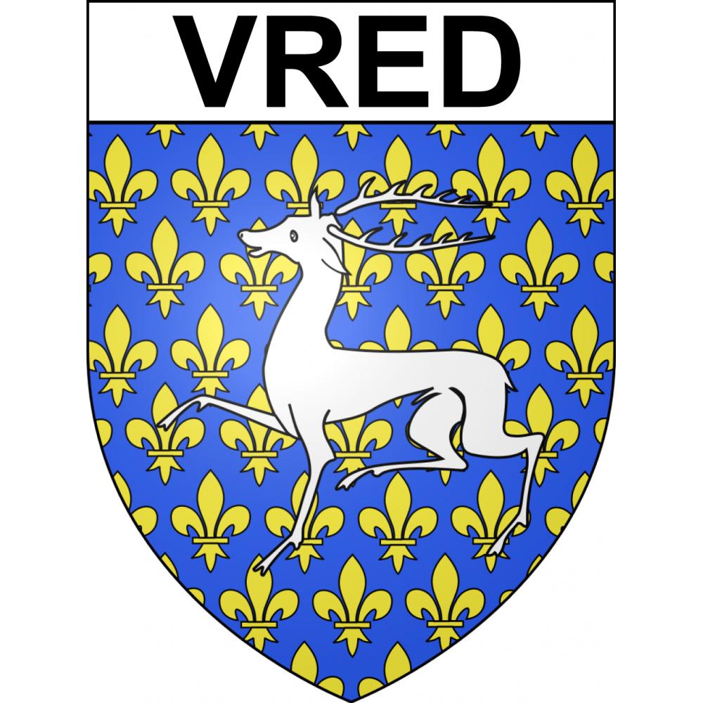 Vred Sticker wappen, gelsenkirchen, augsburg, klebender aufkleber