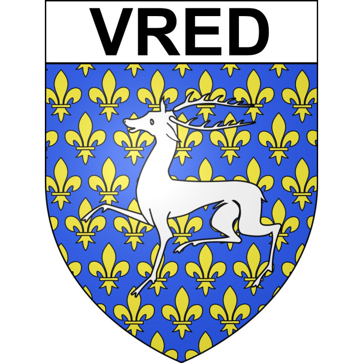 Vred 59 ville sticker blason écusson autocollant adhésif