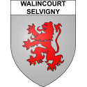 Walincourt-Selvigny Sticker wappen, gelsenkirchen, augsburg, klebender aufkleber