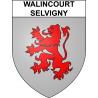 Stickers coat of arms Walincourt-Selvigny adhesive sticker