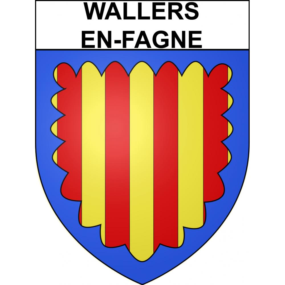 Stickers coat of arms Wallers-en-Fagne adhesive sticker