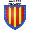 Wallers-en-Fagne Sticker wappen, gelsenkirchen, augsburg, klebender aufkleber