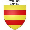 Wallon-Cappel 59 ville sticker blason écusson autocollant adhésif