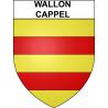 Wallon-Cappel 59 ville sticker blason écusson autocollant adhésif