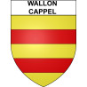 Wallon-Cappel Sticker wappen, gelsenkirchen, augsburg, klebender aufkleber