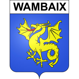 Wambaix 59 ville sticker blason écusson autocollant adhésif