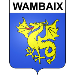 Wambaix 59 ville sticker blason écusson autocollant adhésif