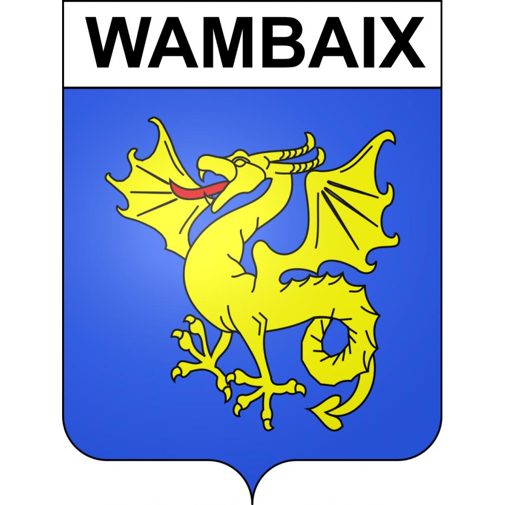 Wambaix Sticker wappen, gelsenkirchen, augsburg, klebender aufkleber