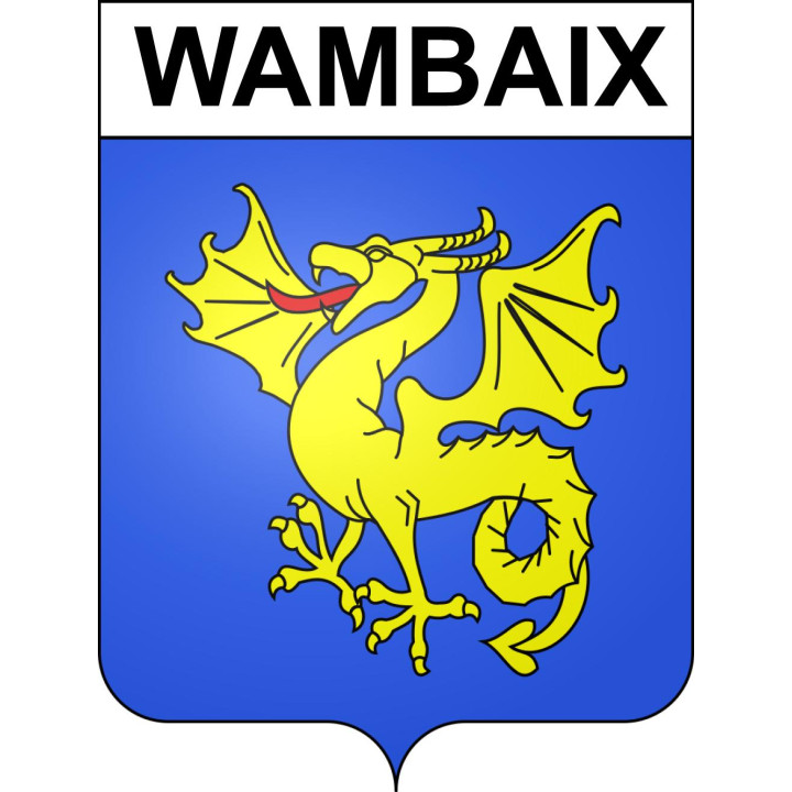 Stickers coat of arms Wambaix adhesive sticker
