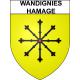 Wandignies-Hamage 59 ville sticker blason écusson autocollant adhésif