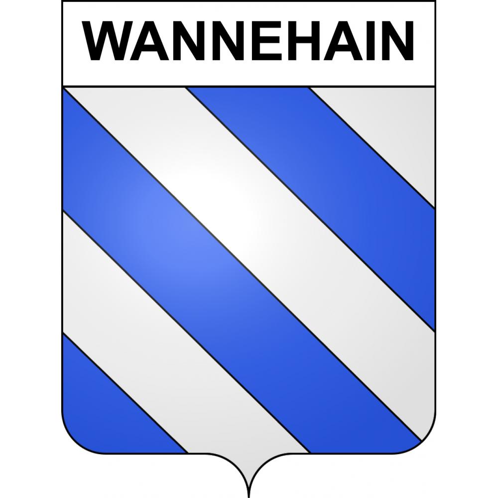 Wannehain 59 ville sticker blason écusson autocollant adhésif
