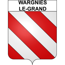 Wargnies-le-Grand Sticker wappen, gelsenkirchen, augsburg, klebender aufkleber