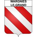 Wargnies-le-Grand 59 ville sticker blason écusson autocollant adhésif